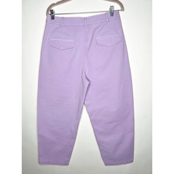 Stella McCartney Purple 2001 Pants Straight Leg Cropped Utility High Rise Size 6 - Picture 7 of 15